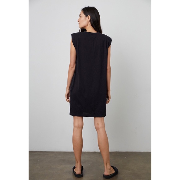 NWT VELVET by GRAHAM & SPENCER Padded Shoulder Dress - Picture 2 of 8